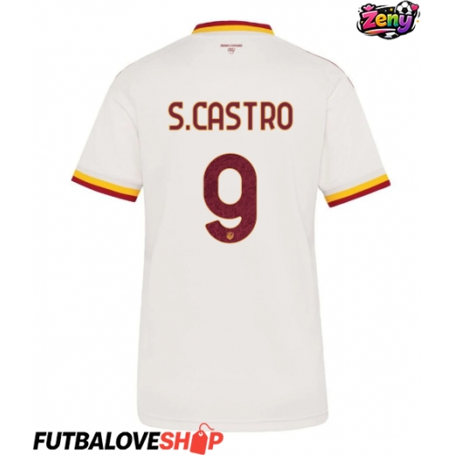 Dres AS Roma Santiago Castro #9 Preč pre Ženy 2026-27 Krátky Rukáv